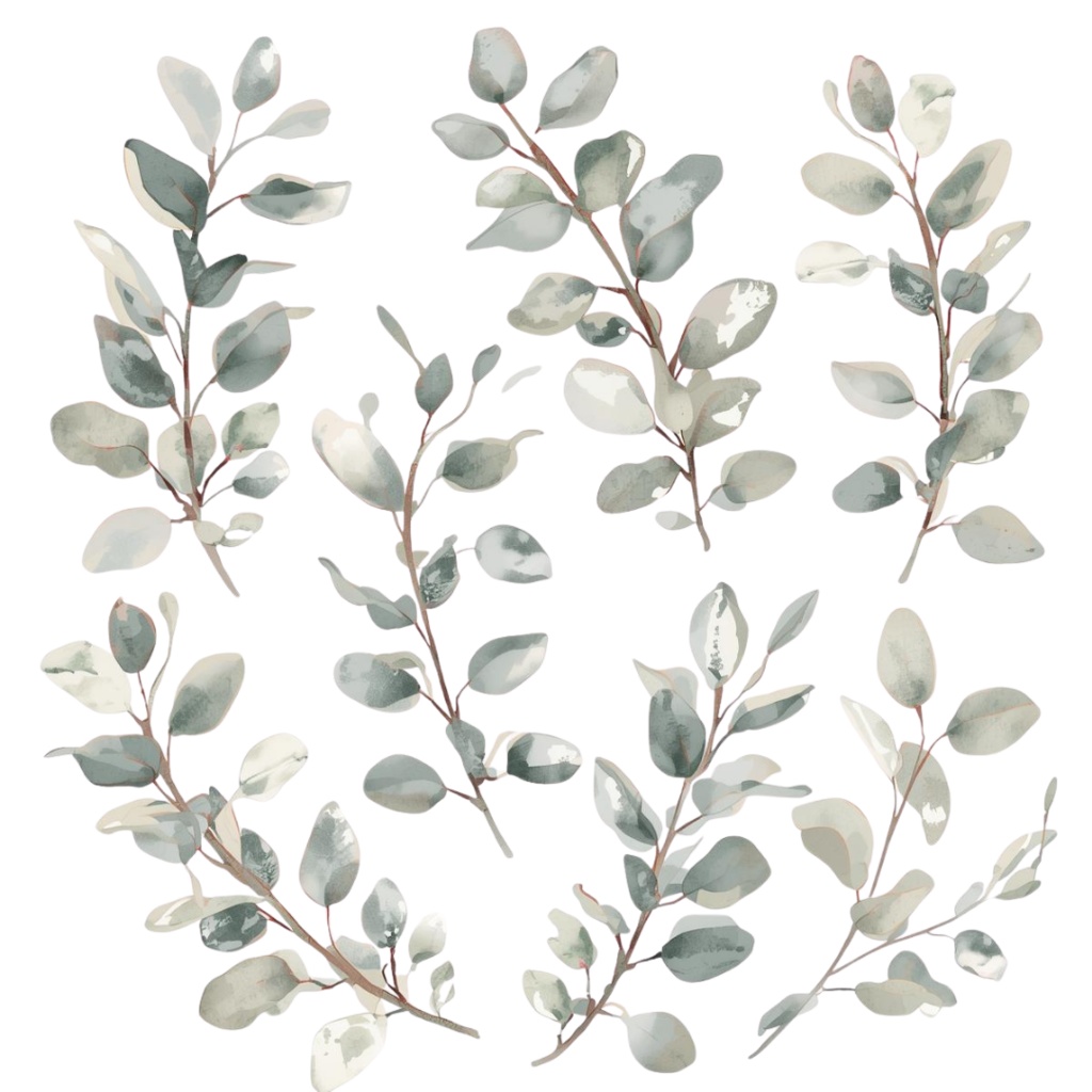 大人かわいい水彩フラワー素材集|12点・透過PNG