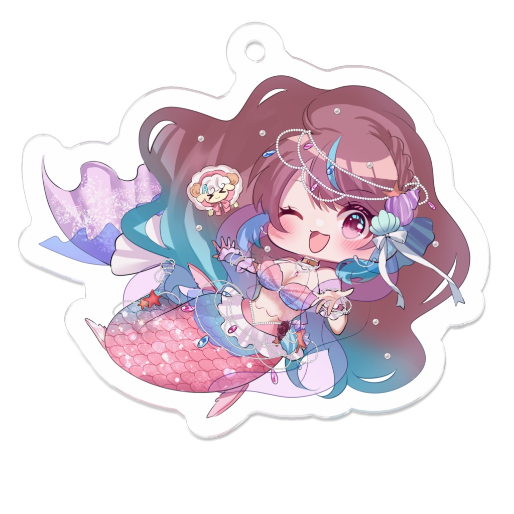 桃乃華あこた誕生祭2025 アクリルキーホルダー(人魚姫ver)【~9/30まで受注販売】