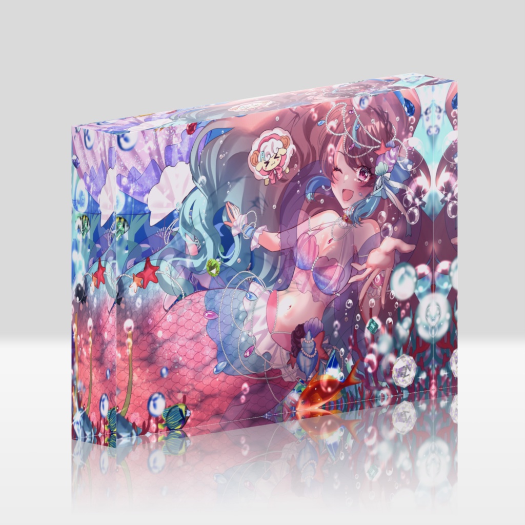 桃乃華あこた誕生祭2025 アクリルブロック(人魚姫ver)【~9/30まで受注販売】