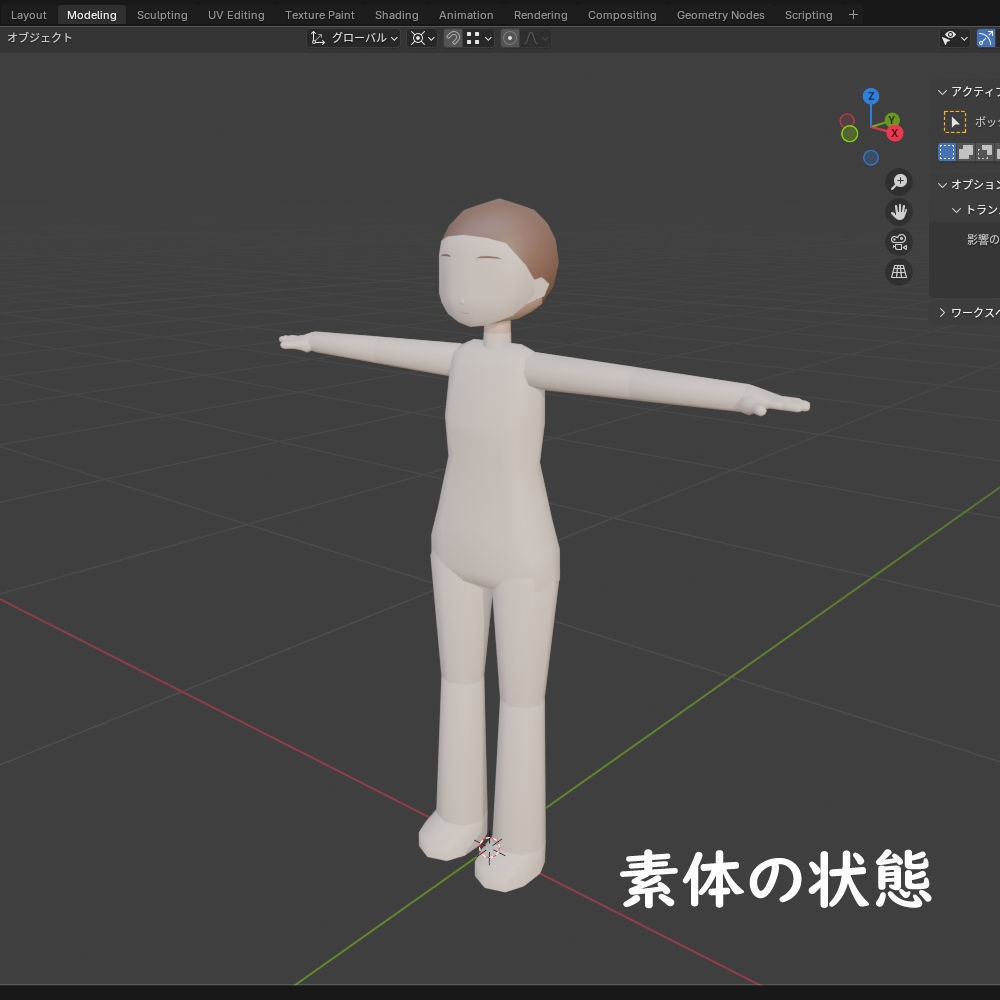 オリジナル3Dモデル素体「エルサロ」