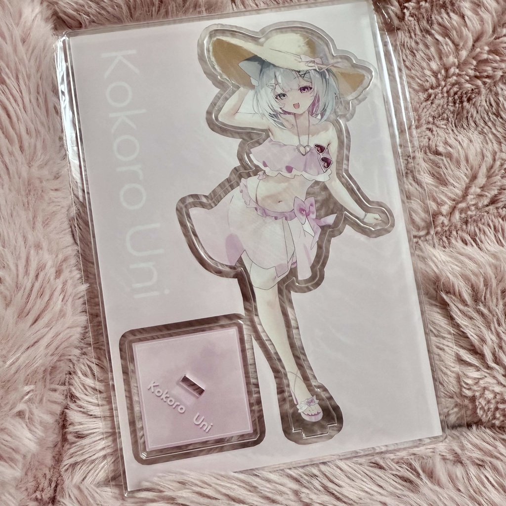 B品になってしまったアクスタ、手書きメッセージを添えて😭【水着アクスタ】