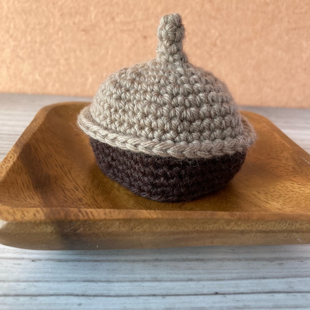 ぬいぐるみ用どんぐりの帽子　頭囲20センチ前後