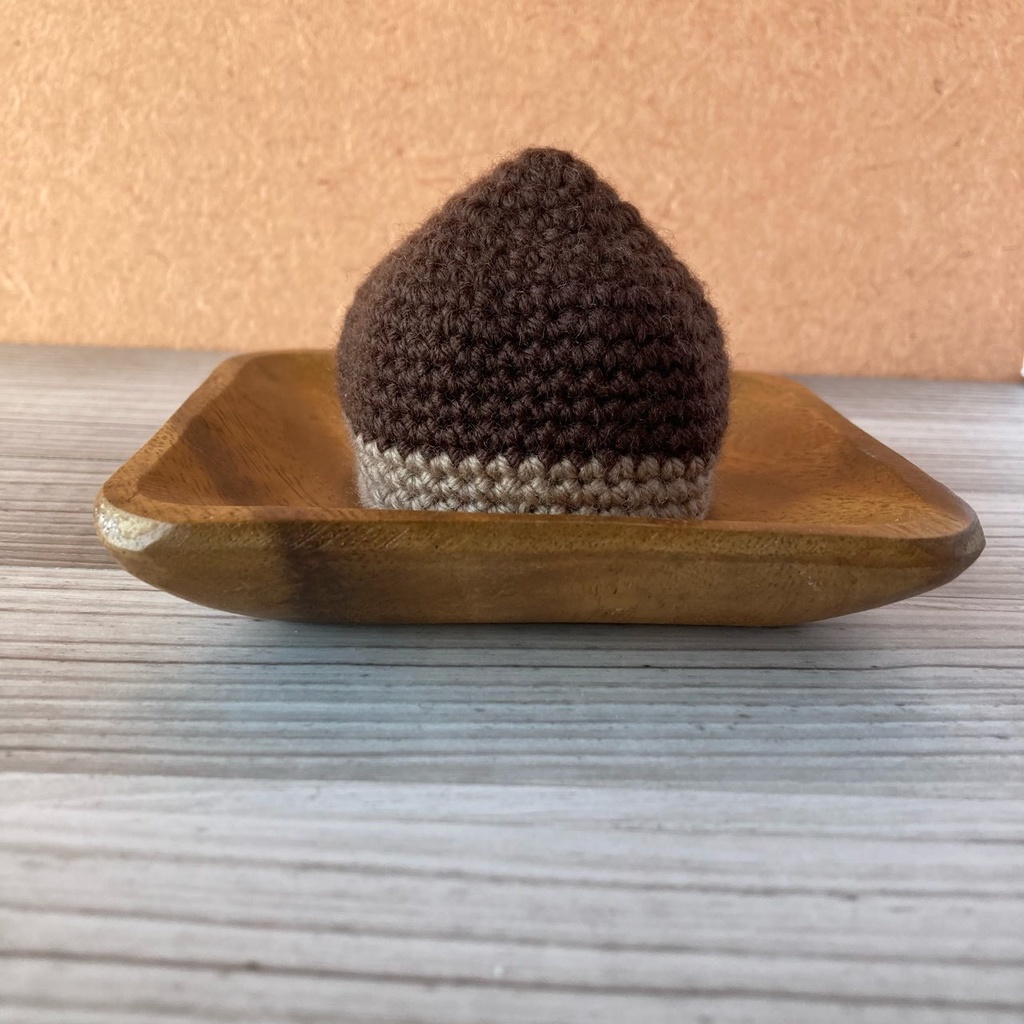 ぬいぐるみ用栗の帽子　頭囲20センチ前後