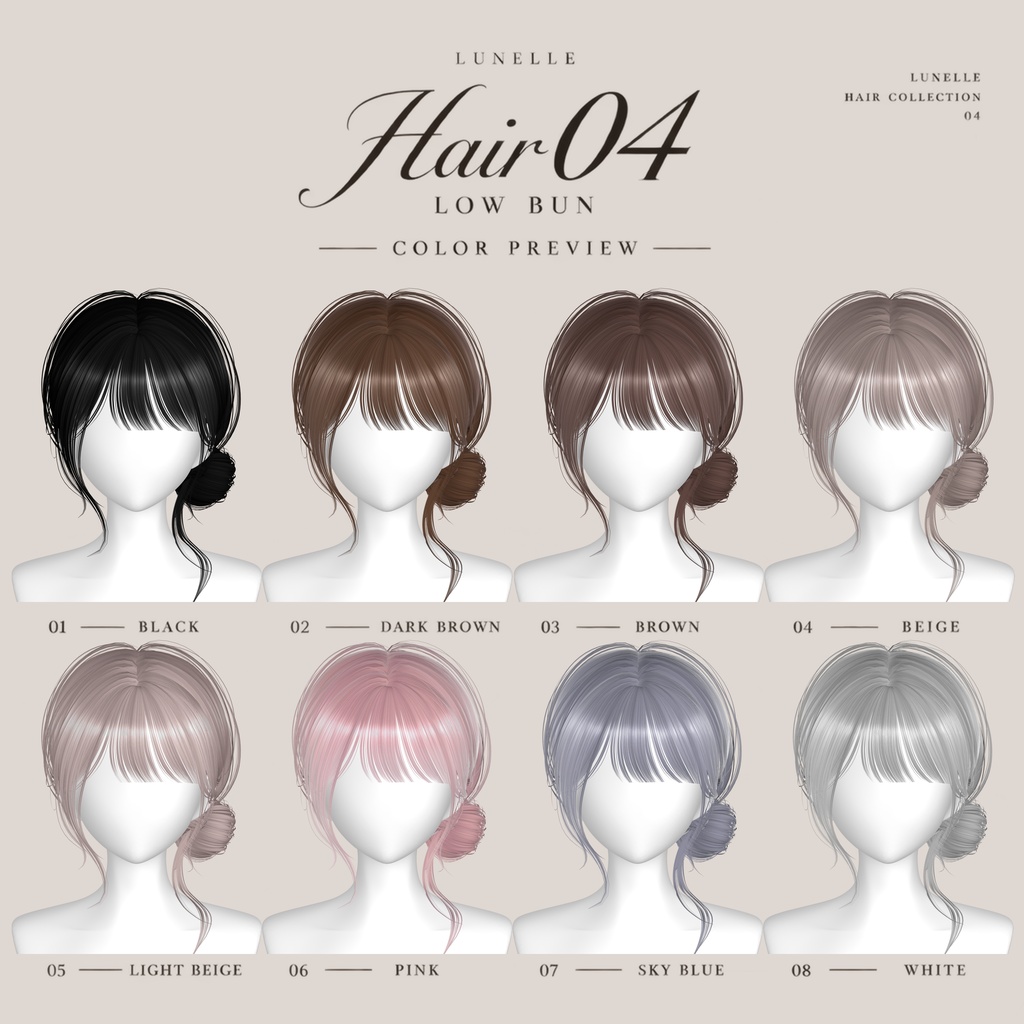 ãð³ðððððð ð¯ððð 03ã Low Bun