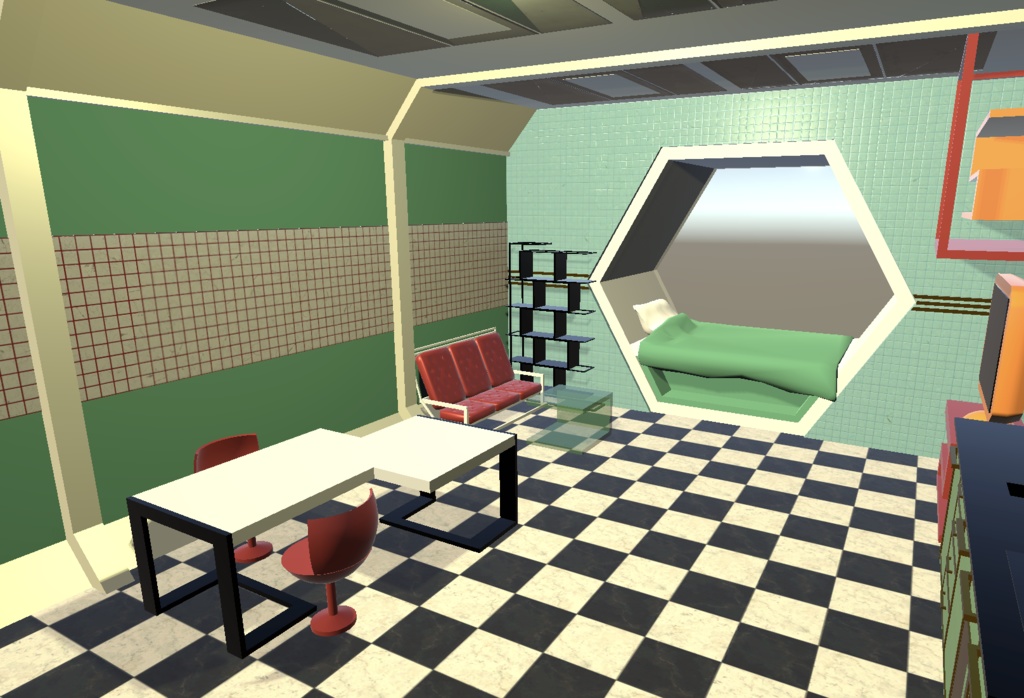 レトロ風コンテナハウス