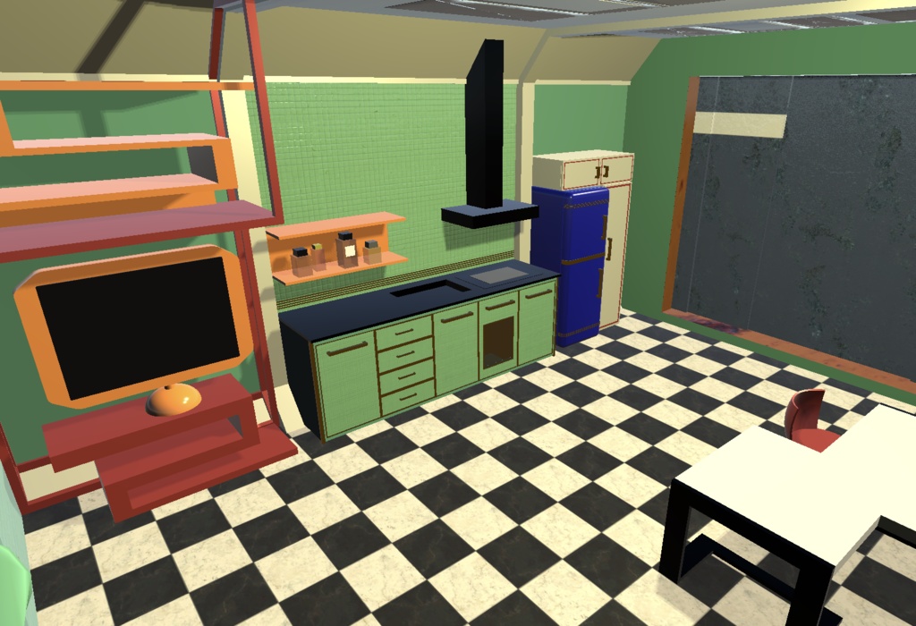 レトロ風コンテナハウス