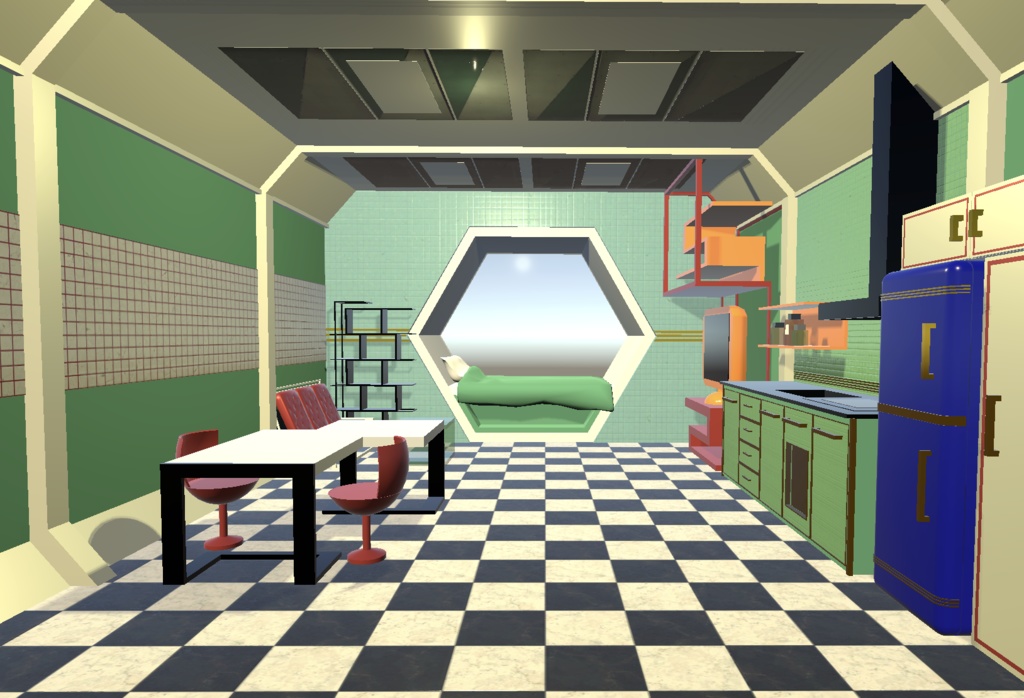 レトロ風コンテナハウス