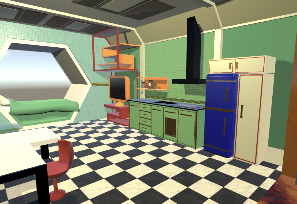 レトロ風コンテナハウス