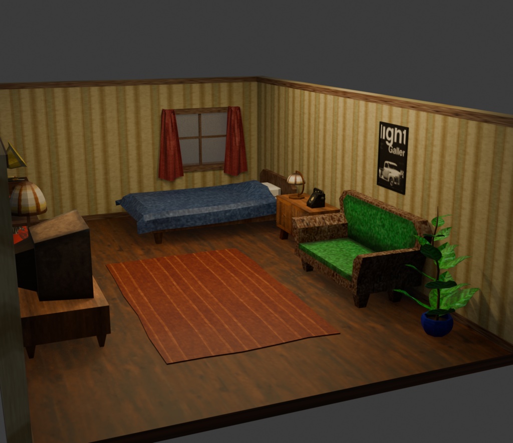 PS1風 レトロゲームアセット