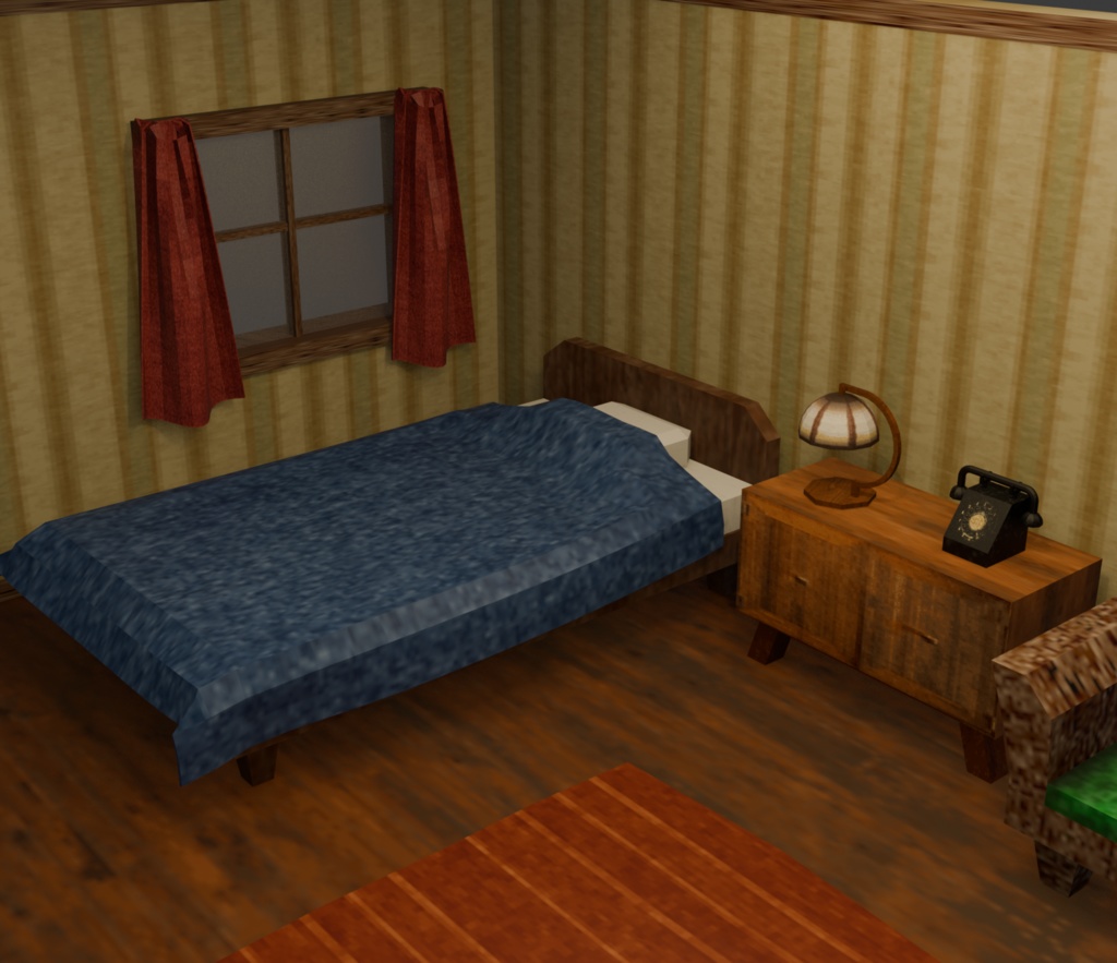 PS1風 レトロゲームアセット