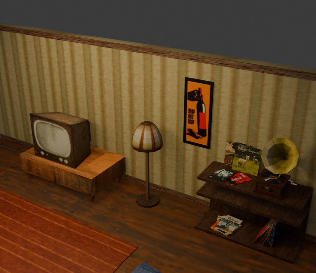 PS1風 レトロゲームアセット