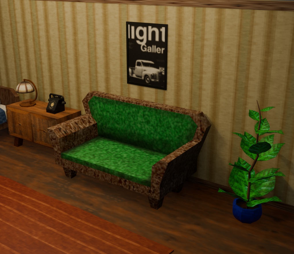 PS1風 レトロゲームアセット