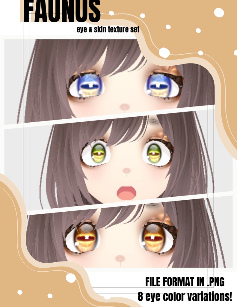 {FREE} Faun/Fawn/Doe/Deer Eye & Skin Textures (Faunus series)