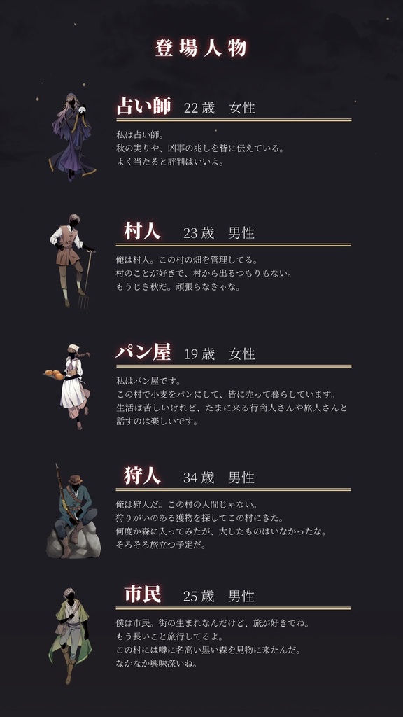 【WEB版】人狼likeマーダーミステリー 黒い森の『獣』Part.1