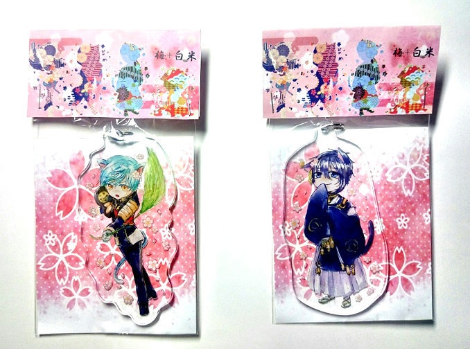 刀剣乱舞アクリルキーホルダー【猫シリーズ】