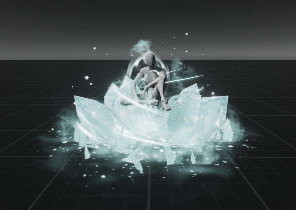 【Unity/VRChat】Updated! Ice AFK Particles by Raivo
