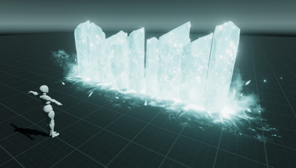 【Unity/VRChat】Ice Wall Spell by Raivo