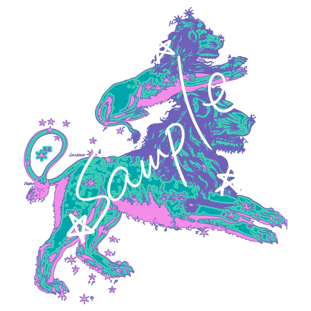 フリー素材❻夜空の星座