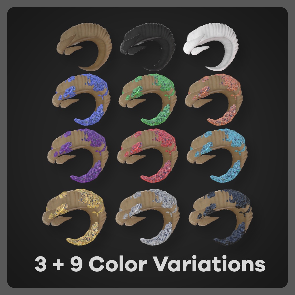 結晶化した角 // アバターアクセサリー