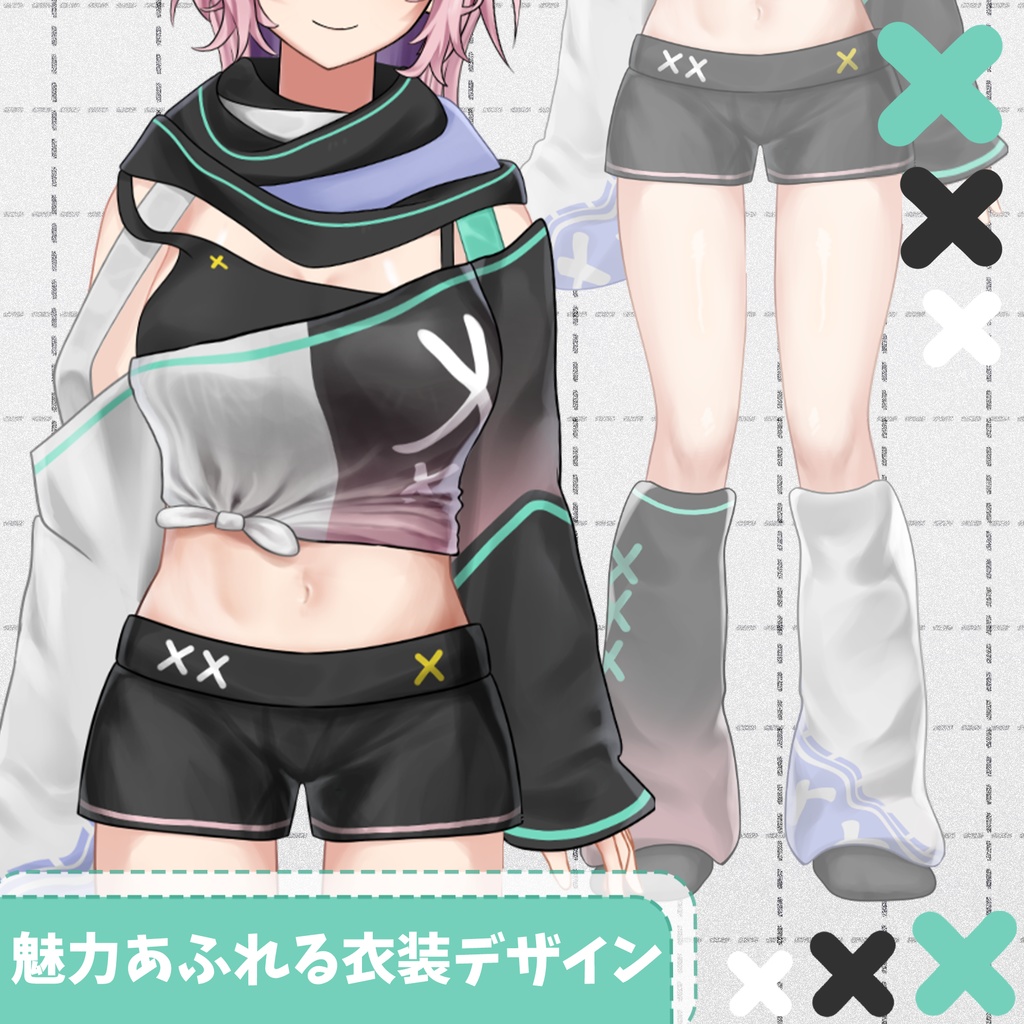 【一点限定】【オリジナルLive2Dモデル】ピンクローバーちゃん(仮名)