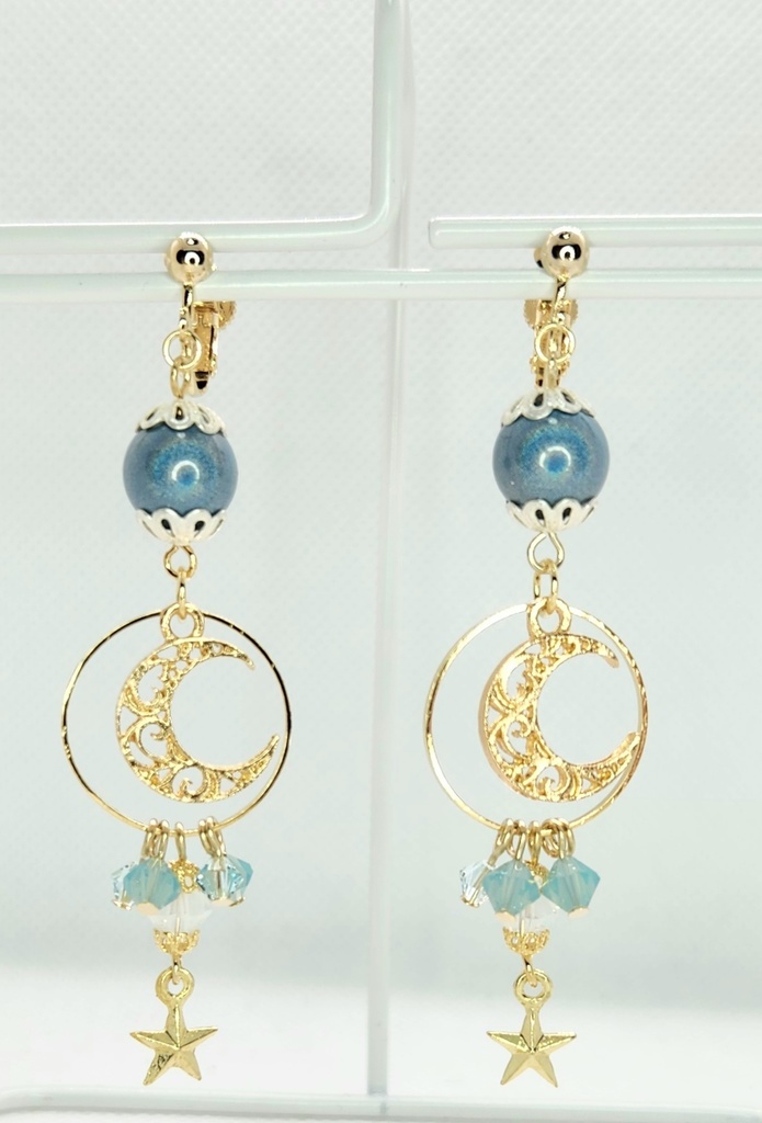 踊り子:漂う月光イメージイヤリング