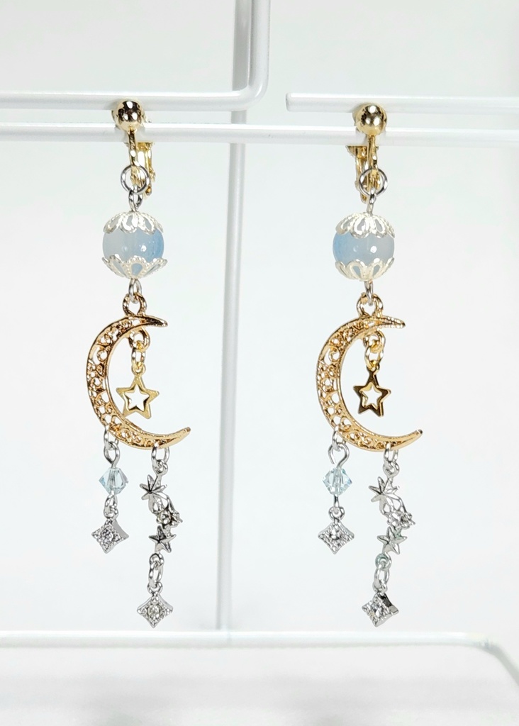 夢の魔女·月待イメージイヤリング