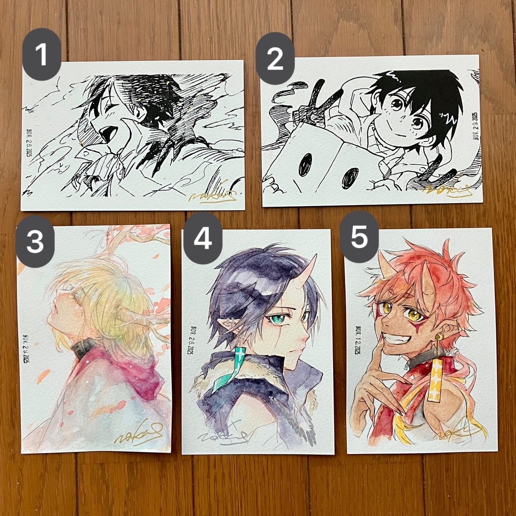 ハガキサイズ原画