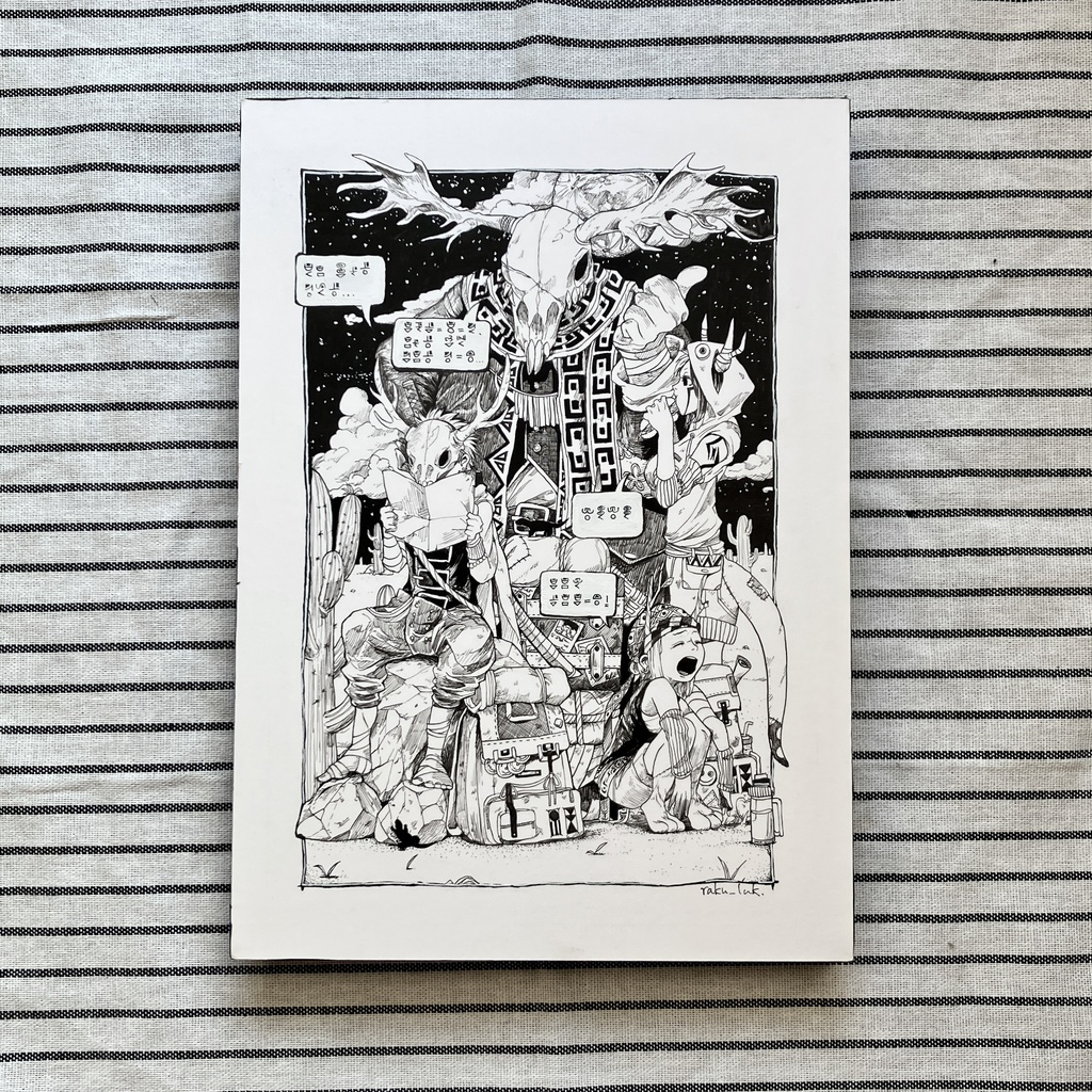 【パネル原画】角なし旅団