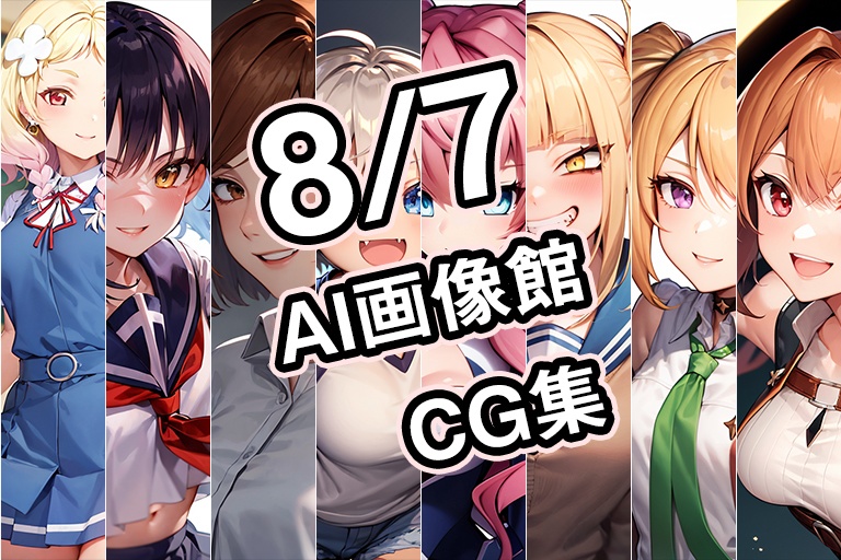 【8月7日】AI画像館CG集