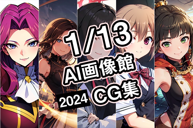 【1月13日】AI画像館CG集【2024】