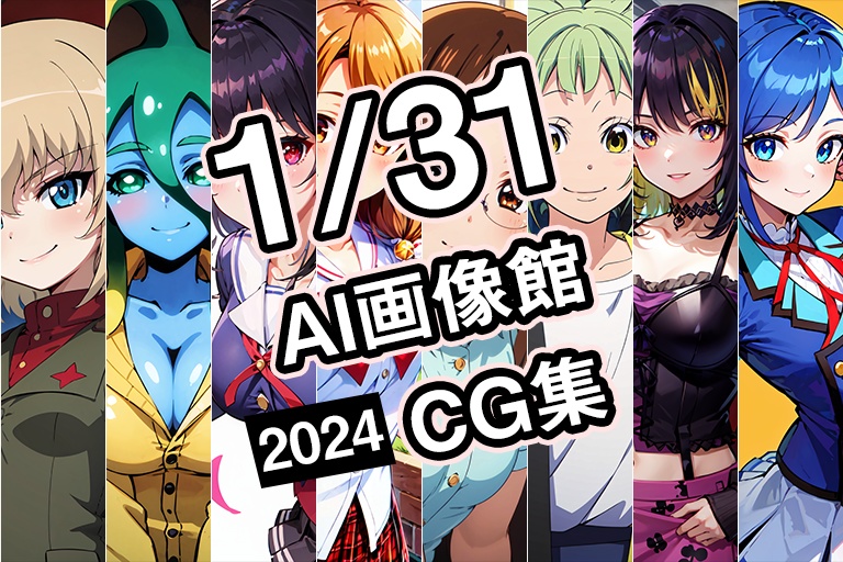 【1月31日】AI画像館CG集【2024】