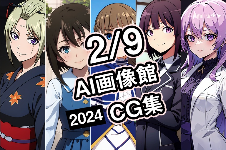 【2月9日】AI画像館CG集【2024】