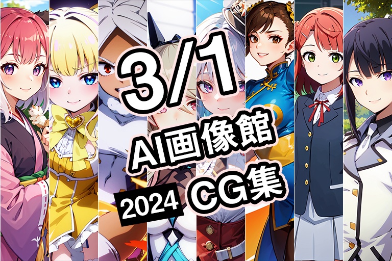 【3月1日】AI画像館CG集【2024】