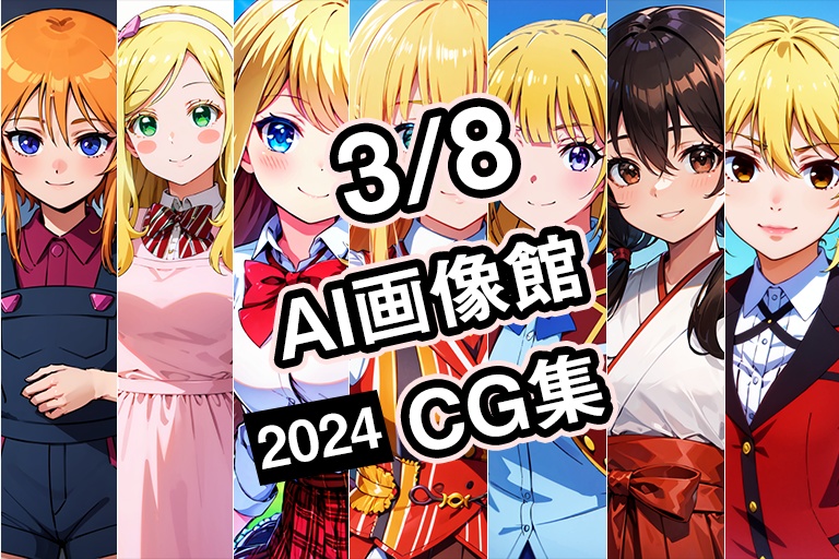 【3月8日】AI画像館CG集【2024】