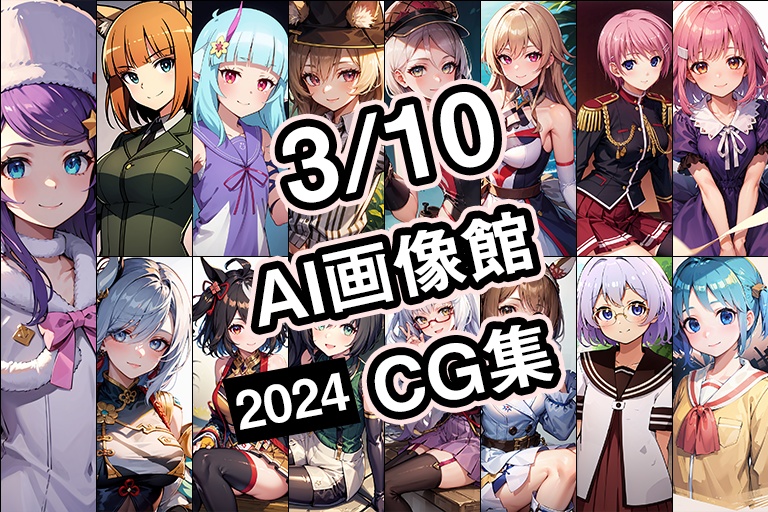 【3月10日】AI画像館CG集【2024】