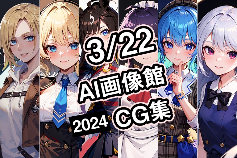 【3月22日】AI画像館CG集【2024】