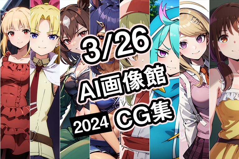 【3月26日】AI画像館CG集【2024】