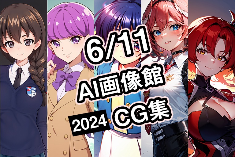 【6月11日】AI画像館CG集【2024】