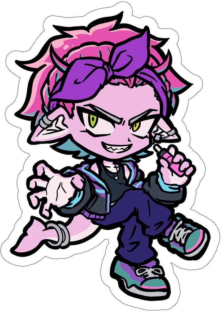 イルカくんステッカー