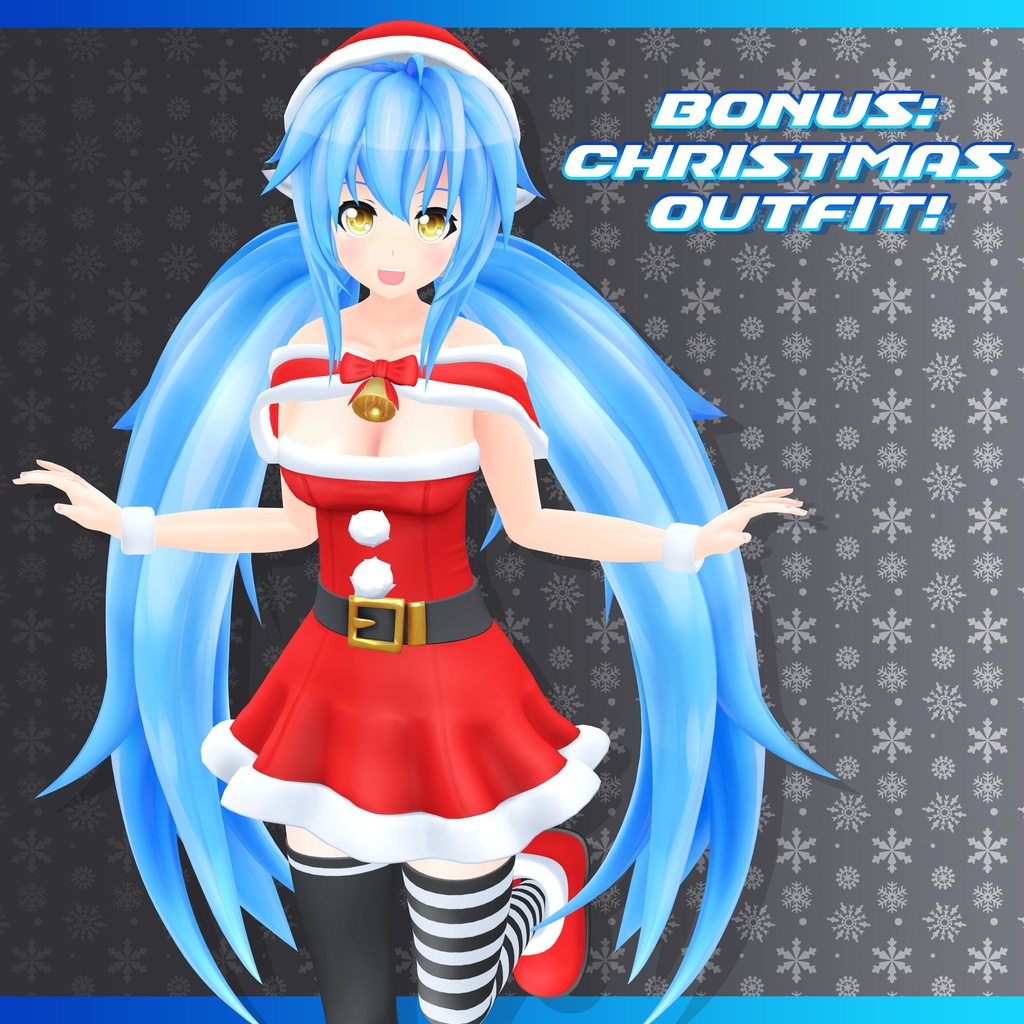 オリジナル3Dモデル 『DJ アツコ』