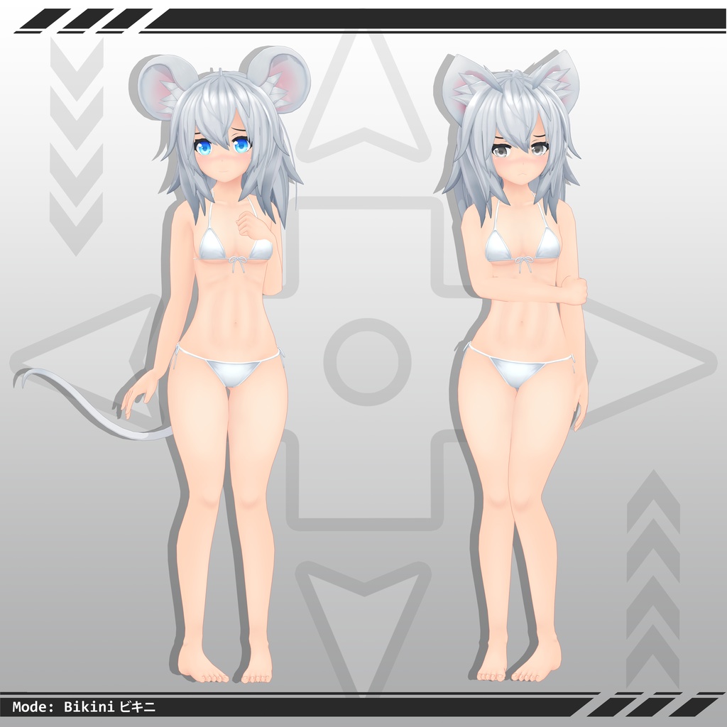 オリジナル3Dモデル 『Eimear - エイミア - & Psy -  サイ』