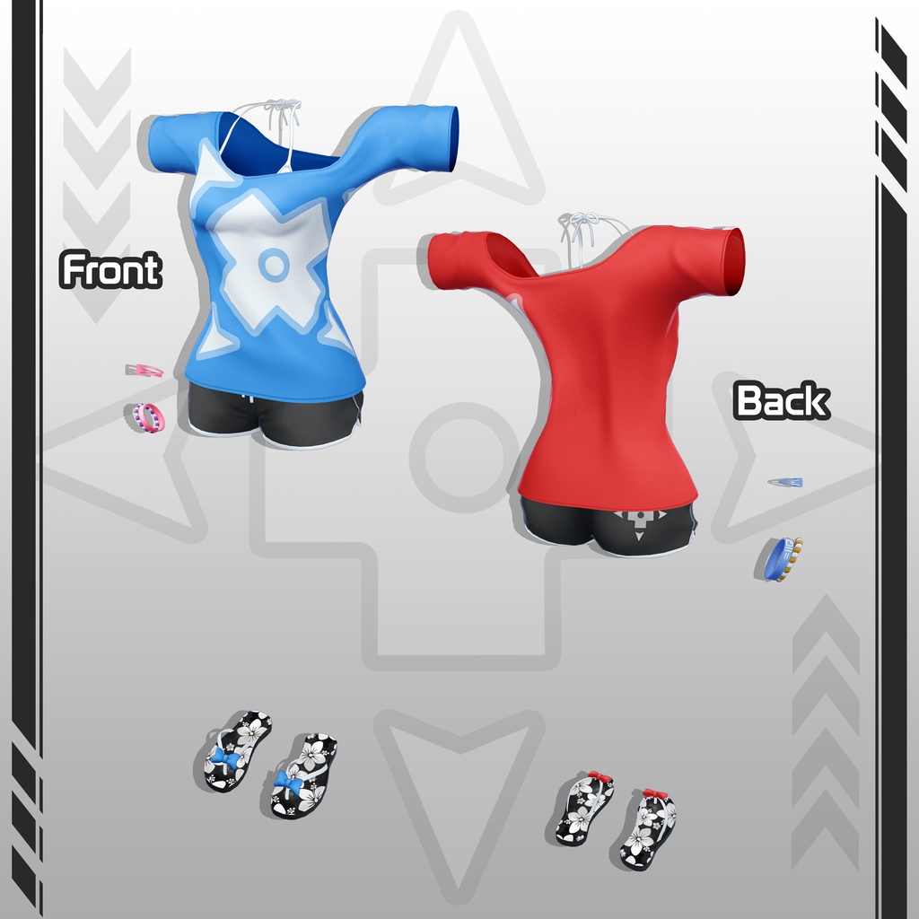 【オリジナル3Dコスチュームセット】夏服 - Summer Outfit for Eimear - エイミア - & Psy - サイ