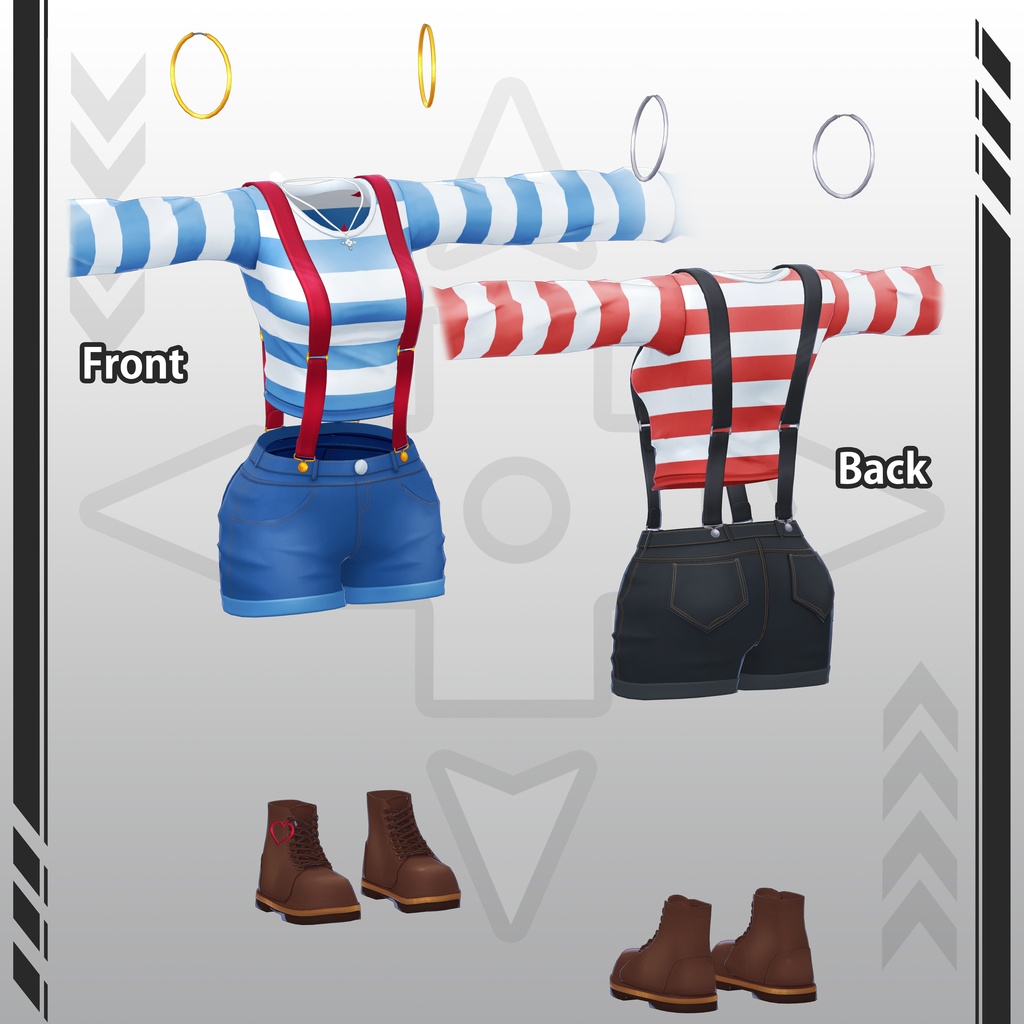 【オリジナル3Dコスチュームセット】快適な服 - Casual Outfit for Eimear - エイミア - & Psy - サイ