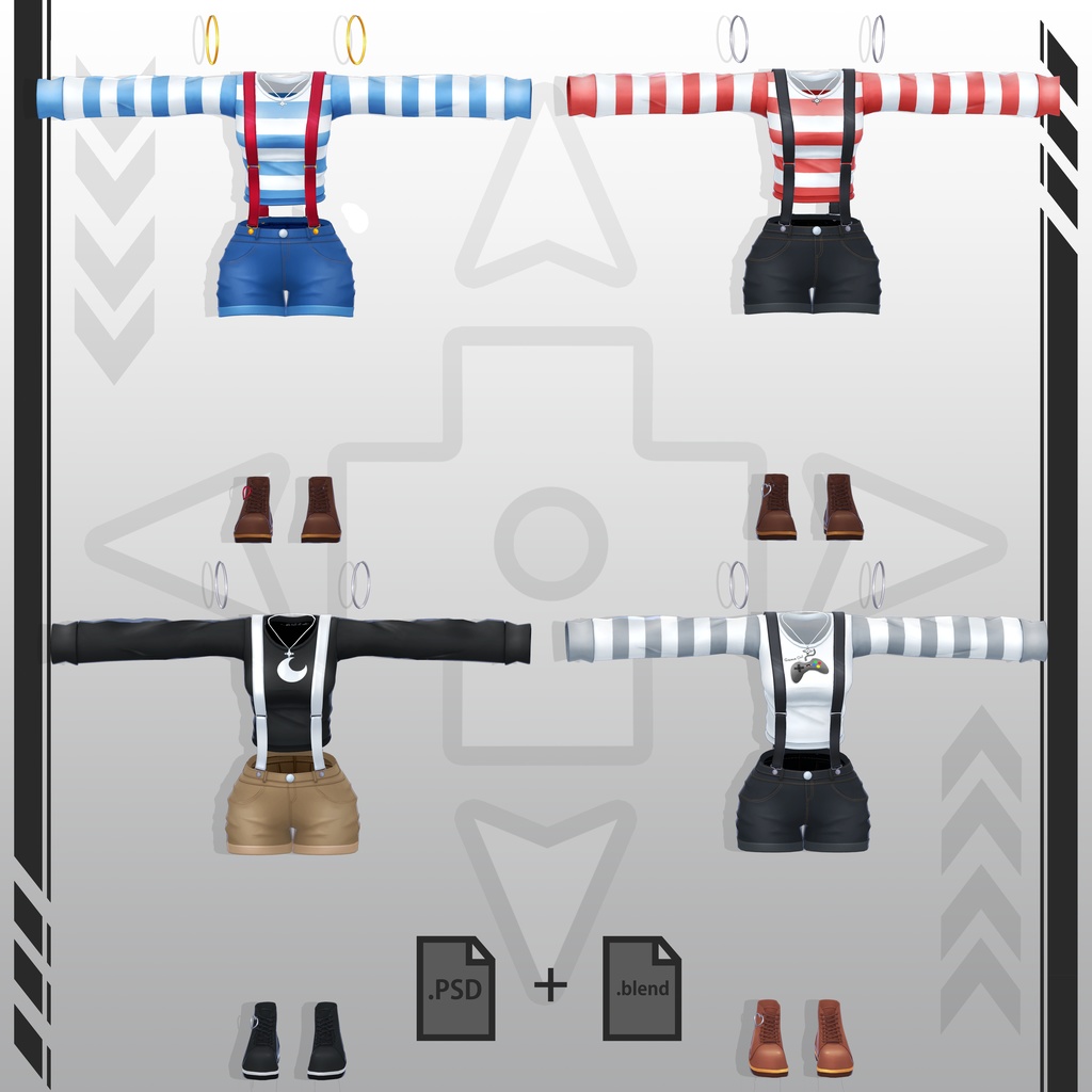 【オリジナル3Dコスチュームセット】快適な服 - Casual Outfit for Eimear - エイミア - & Psy - サイ