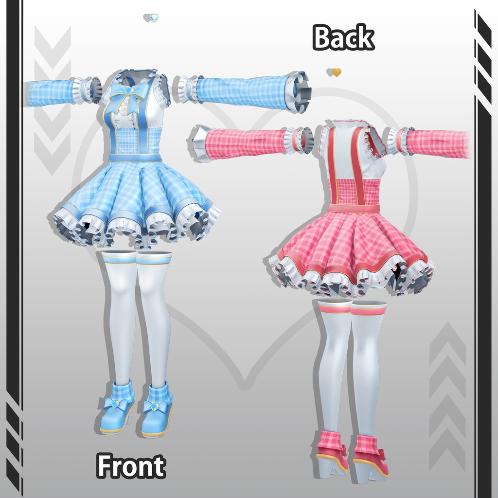 【オリジナル3Dコスチュームセット】アイドル服 - Idol Outfit for Eimear - エイミア - & Psy - サイ