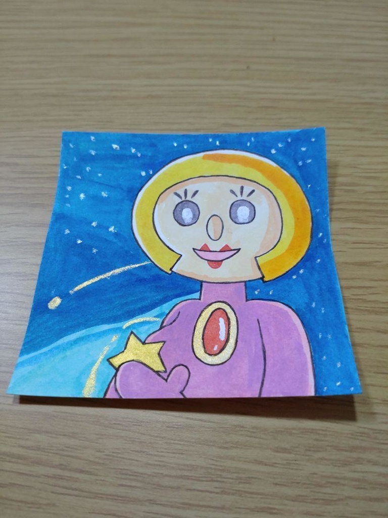 ハッチポッチステーション ファンアート ダイヤさんと星空