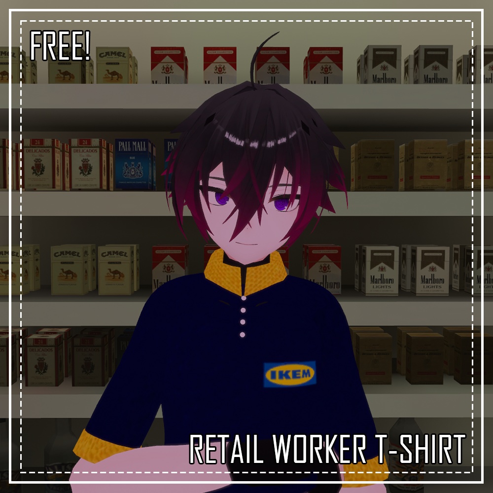 [0¥ / Free] Retail Worker T-Shirt ( 小売労働者 T シャツ)