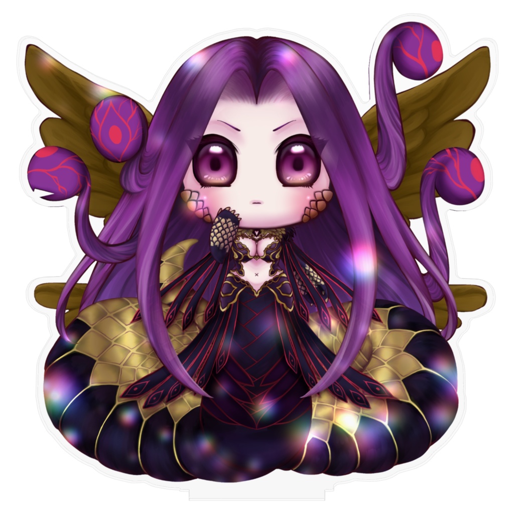 手乗りごるごーんちゃまアクリルスタンド(キラキラあり)