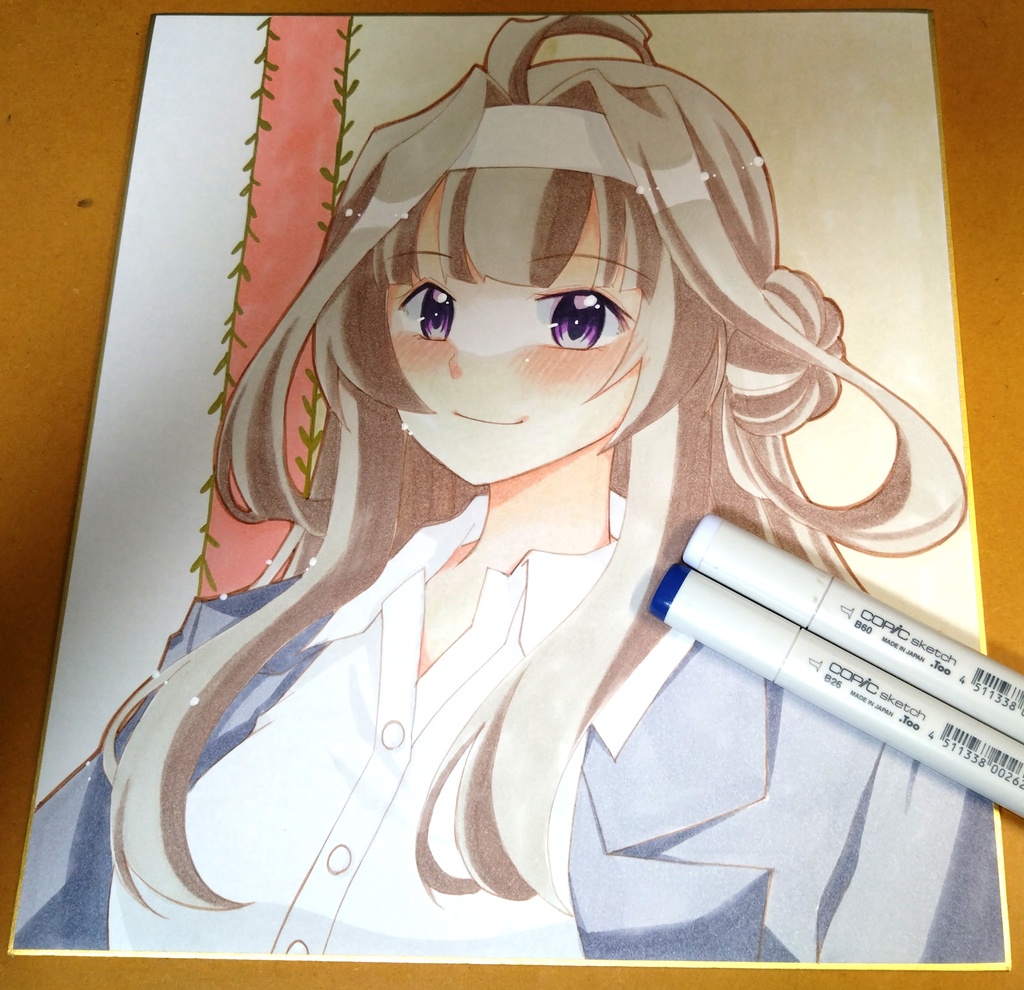金剛さんの手描き色紙