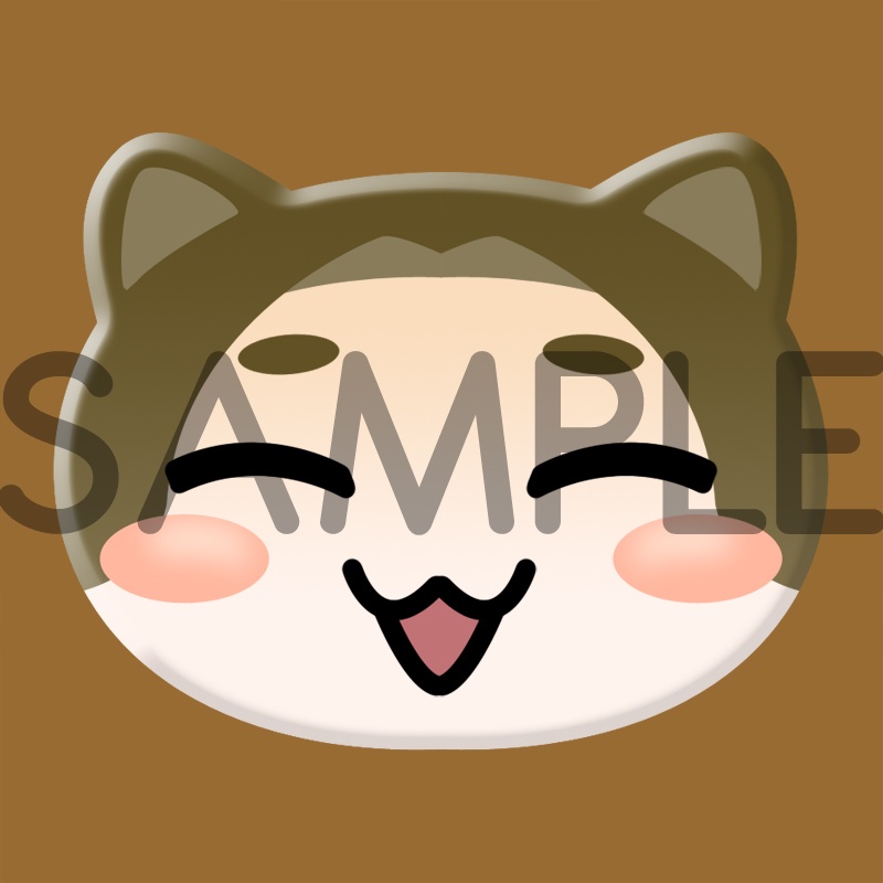 みっちゃん猫型缶バッジ